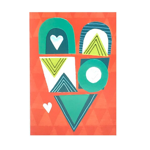 Hallmark Patchwork Heart Love Card