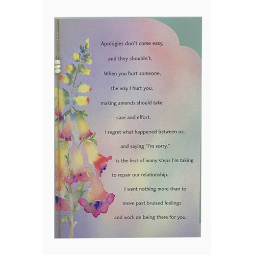 Hallmark Watercolour Flowers Love Greeting Card