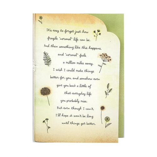 Hallmark Watercolour Plants Love Greeting Card