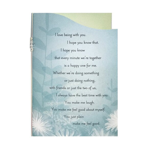 Hallmark White Flower Love Card