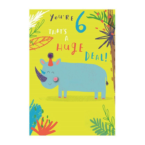 Hallmark You're 6 Birthday Greeting Card