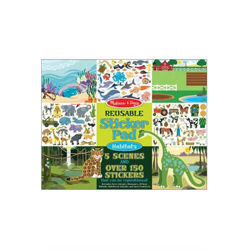 Melissa & Doug Habitats Reusable Sticker Pad