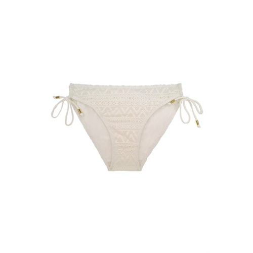 Dorina Ivory Embroidery Tie Side Bikini Brief Swim Bottom