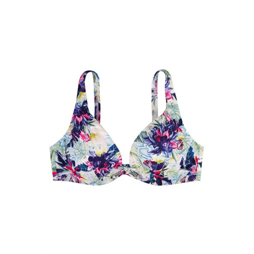 Dorina Pacha Floral Printed Plunge Bikini Top