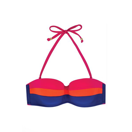 Dorina Vallarta Multi Color Bandeau Bikini Top