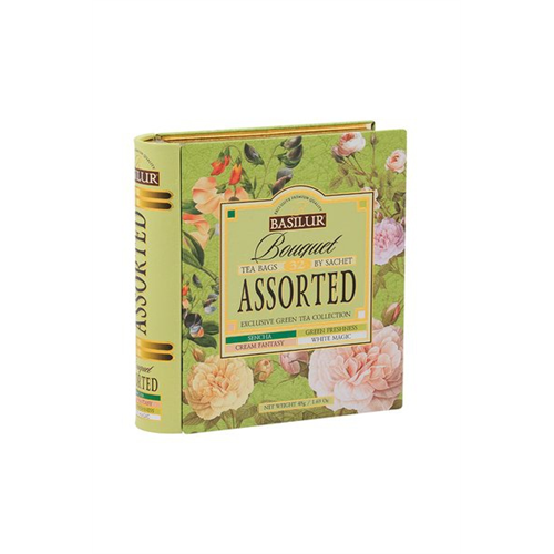 Basilur Tea Book Bouqet Caddy 32 Tea Bags