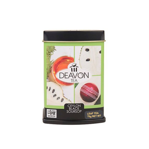 Devon Tea Exotic Sourpsop Flavour 75g Loose Tea Leaf Metal Can