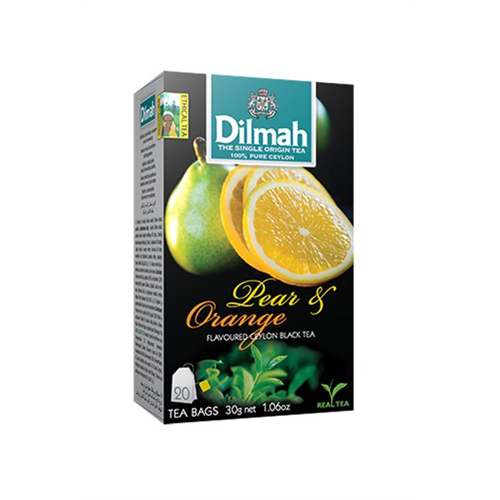 Dilmah Black Tea With Pear And Orange 20 Tea Bags