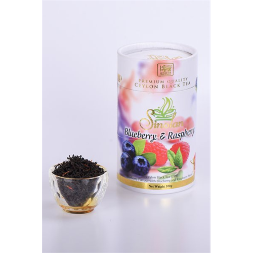 Sinolan Herbal Infusion Blueberry Flavour 100g Ceylon Black Tea