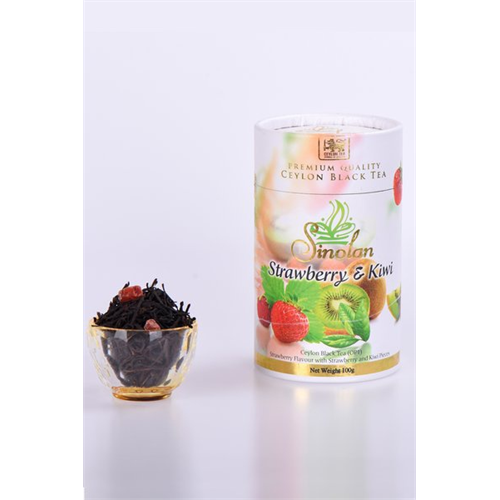 Sinolan Strawberry and Kiwi Flavour 100g Ceylon Black Tea