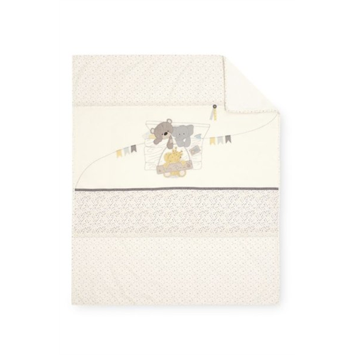 MothercarePrinted Teddy'S Toy Box Cot/ Cot Bed Coverlet