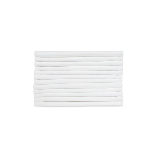 Mothercare White Muslins - 12 Pack