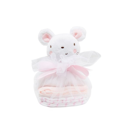 Mothercare Pink My First Comforter And Muslins Gift Set