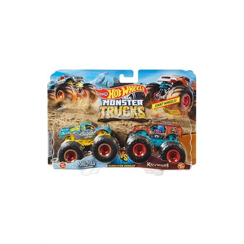 Mattel Games Fyj64-Hotwheels t 1:64 Dd 2-Pk Ast