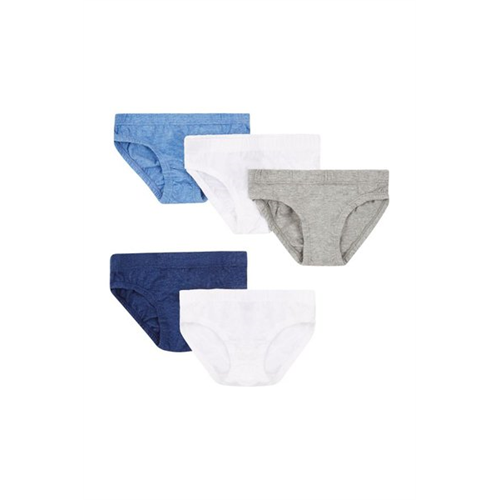 Mothercare Solid Colour Boy Marls Briefs Underwear 5 Pack