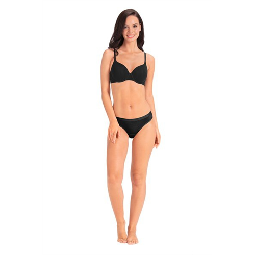 Amante Black Signature Cotton Padded Wired Bra