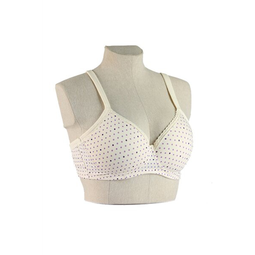 Amante Bra In White With Polka Dots