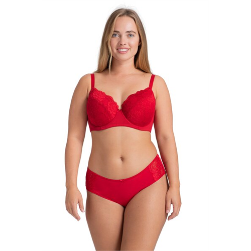 Dorina Lianne Red Color Demi Bra