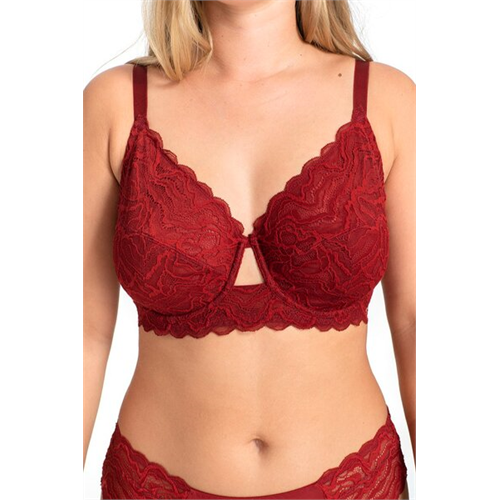 Dorina Mica Red Color Unlined Bra
