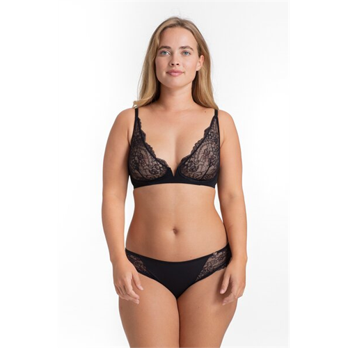 Dorina Rain Black Color Brazilian Panty