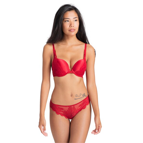 Dorina Ward Red Color Demi Bra