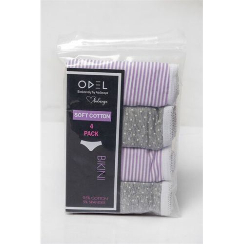 Odel Cotton Bikini 04 Pcs Panty Pack