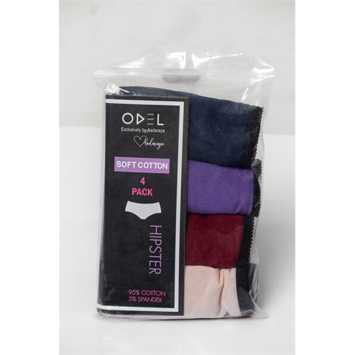 Odel Cotton Hipster 04 Pcs Panty Pack