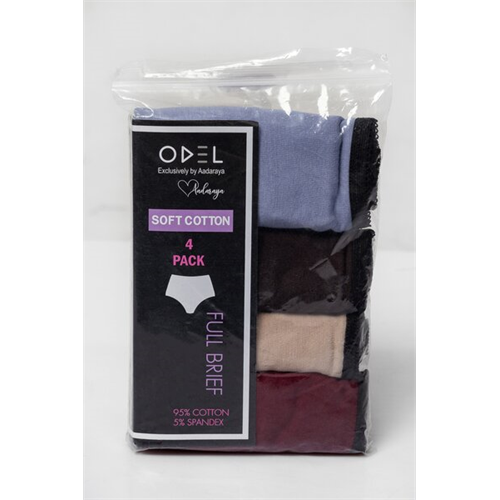 Odel Full Brief Cotton 04 Pcs Panty Pack