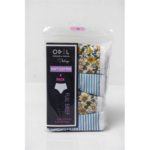 Odel Full Brief Cotton 04 Pcs Panty Pack
