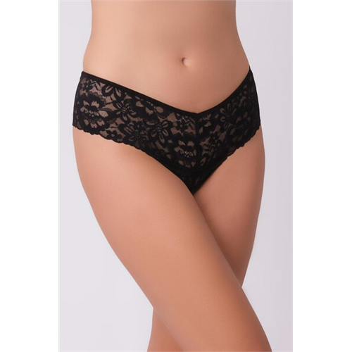 Odel Lace String Black Briefs