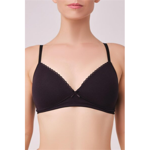 Odel Padded Non Wired Black Color Bra