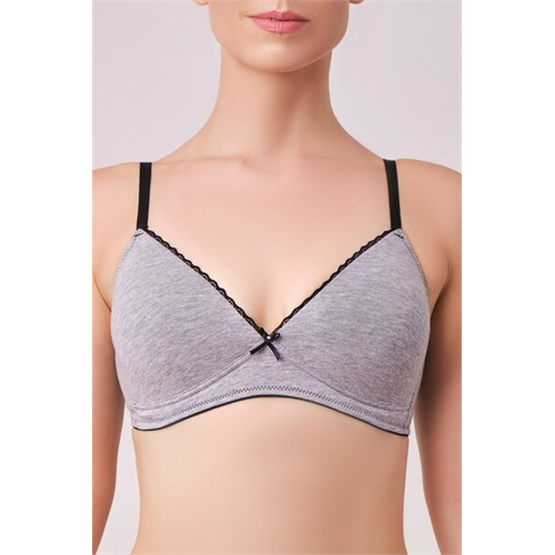 Odel Padded Non Wired Grey Color Bra