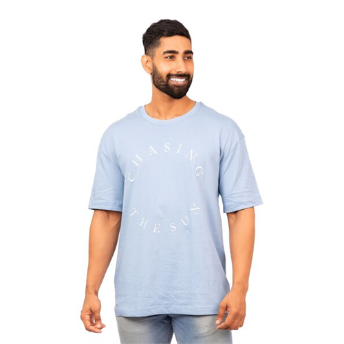 Wyos Light Blue Crew Neck TShirt