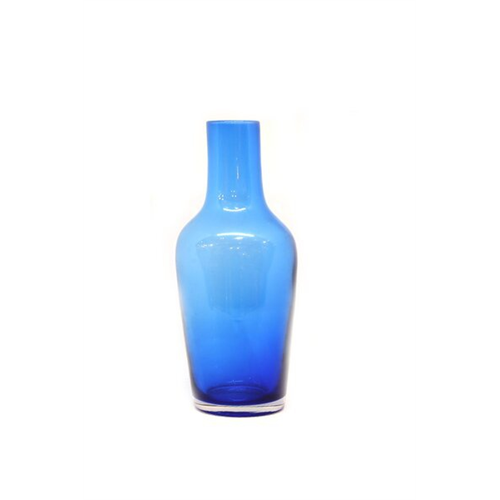 Odel Vase Clear Glass Blue Long Neck