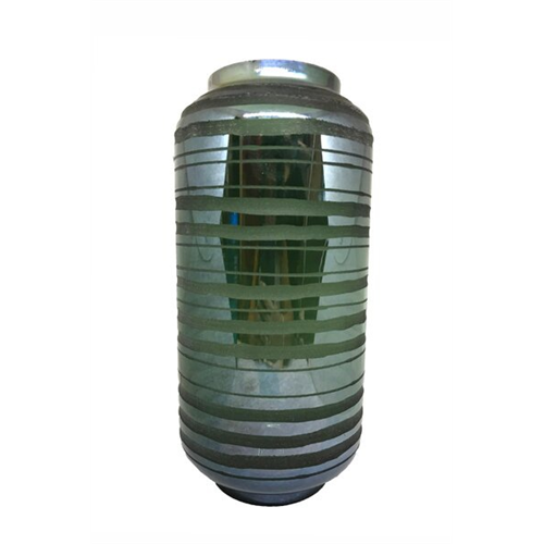 Odel Vase Coloured Glass Gray Stripes