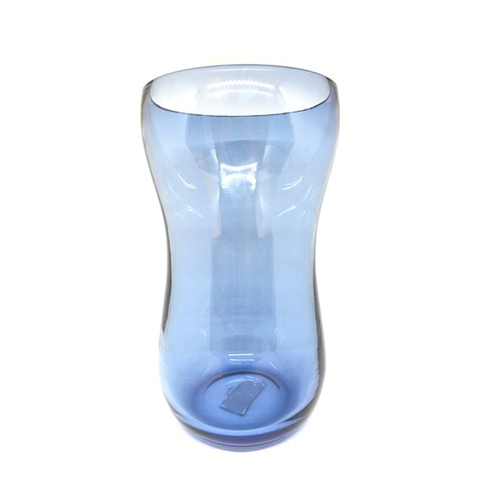 Odel Vase Coloured Glass Blue Open Mouth