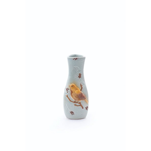 Odel Vase With Yellow Sparrow