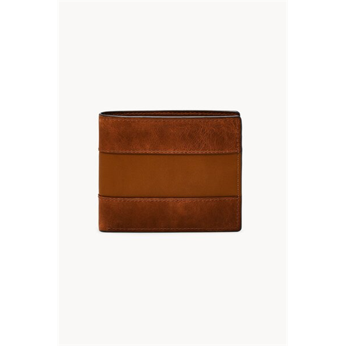 Fossil Men's Everett Brown Leather Wallet