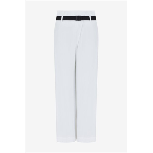Armani Exchange Solid Colour Belted Trousers
