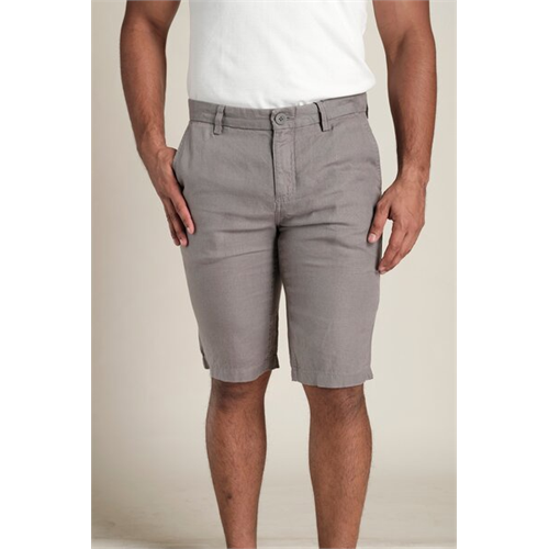 Azmorr Solid Color Linen Slim Fit Short