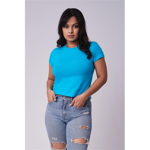 Biconic Basics Turquoise Short Sleeve Crew Neck Tshirt