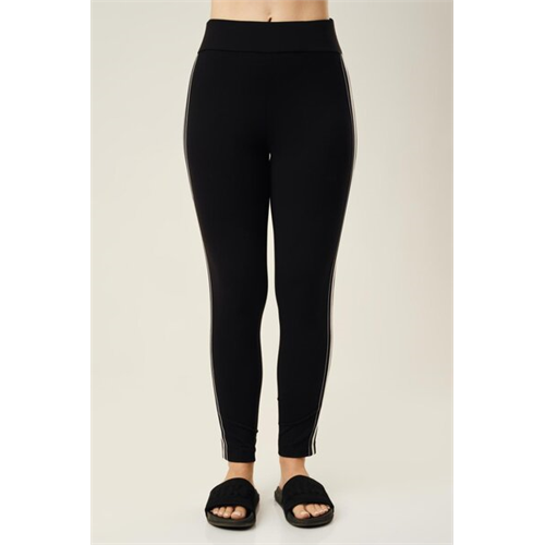 Biconic Black Pant With Side Stripes