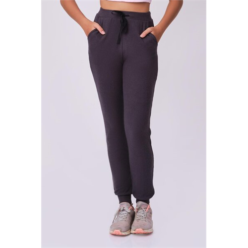 Biconic Black Relaxed Rib Jogger