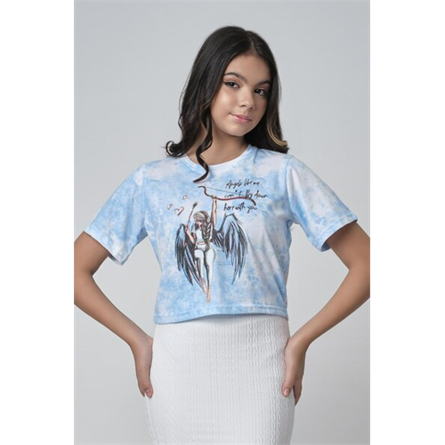 Biconic Blue Tie Dye Graphic Tee