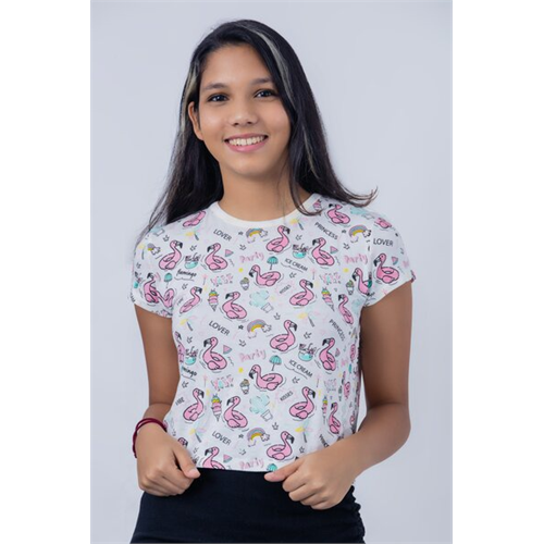 Biconic Flamingo Printed Tshirt