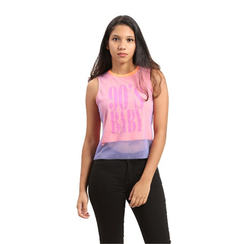 Biconic Graphic Sleeveless Top