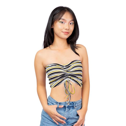 Biconic Multi Ruched Tube Top