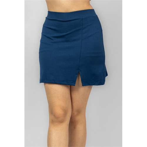 Biconic Navy Mid Waist Basic Mini Skort