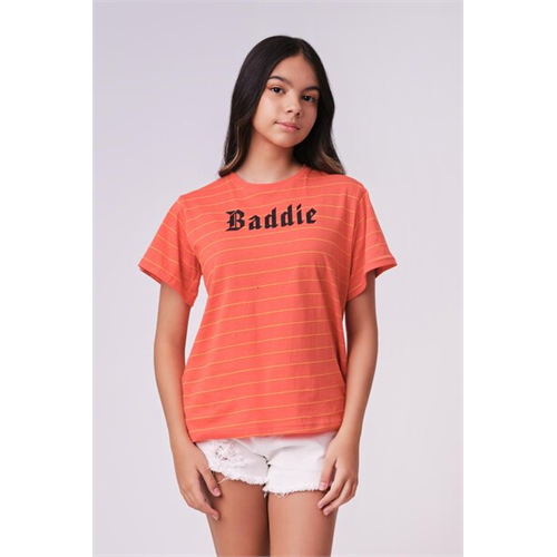 Biconic Orange Oversized Graphic Tshirt