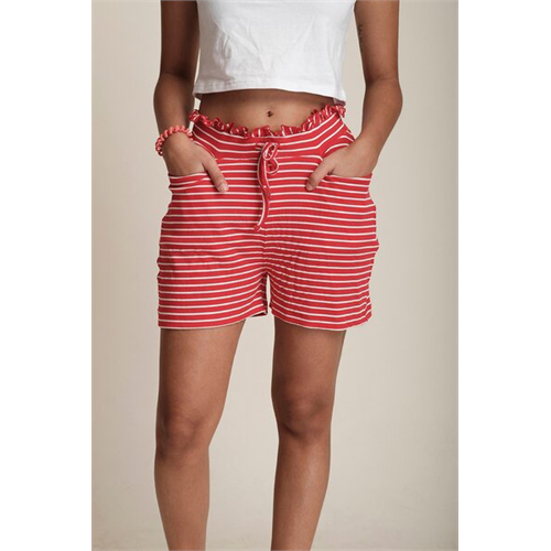 Biconic Striped Drawstring Shorts